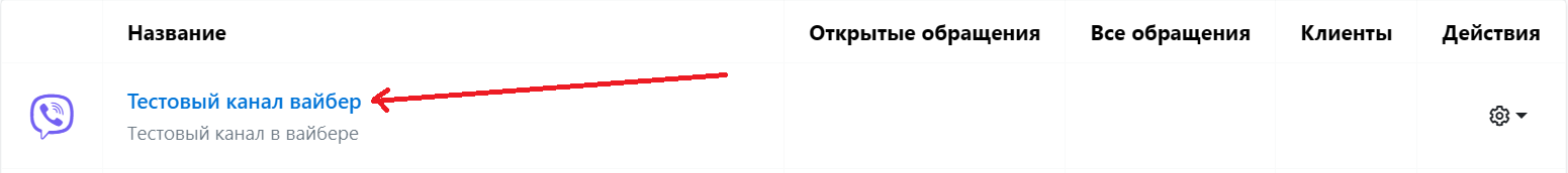 Открытие канала